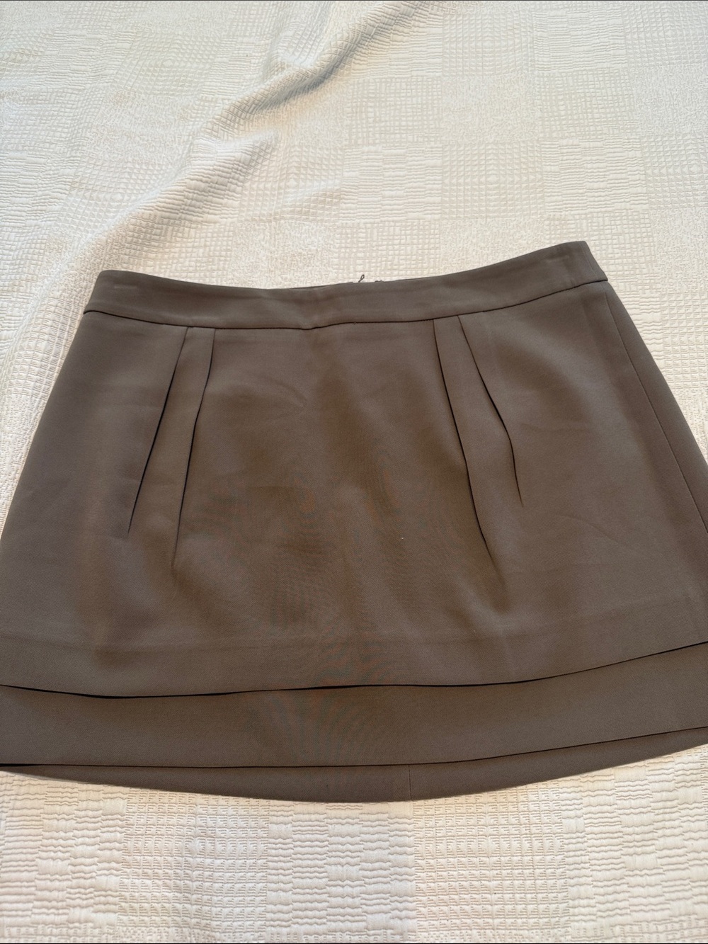 Express Charcoal Pleated Mini Skirt